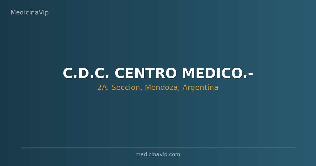 C.D.C. CENTRO MEDICO.-
