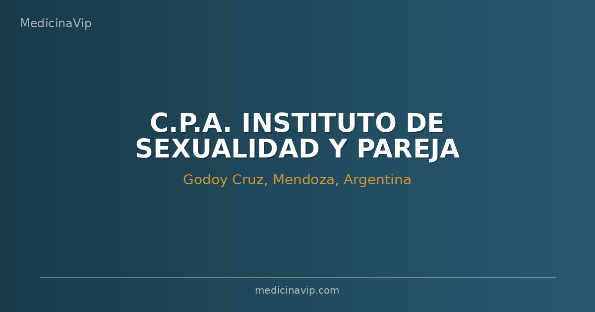 C.P.A. INSTITUTO DE SEXUALIDAD Y PAREJA MIGUEL PALMIERI.-
