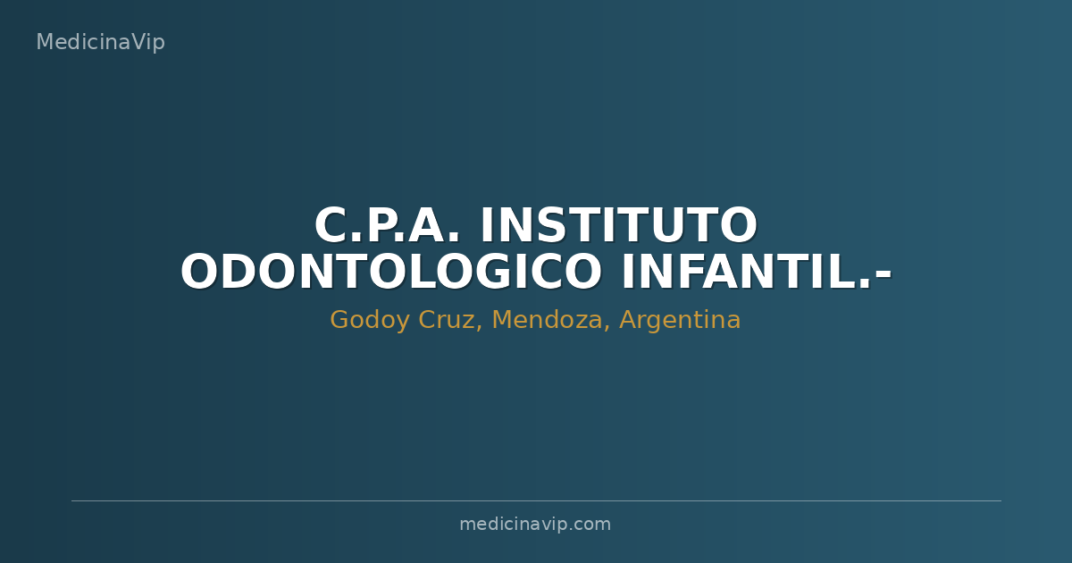 C.P.A. INSTITUTO ODONTOLOGICO INFANTIL.-