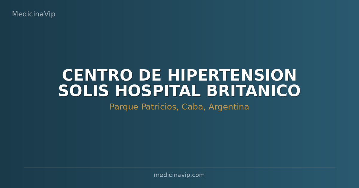 CENTRO DE HIPERTENSION SOLIS HOSPITAL BRITANICO