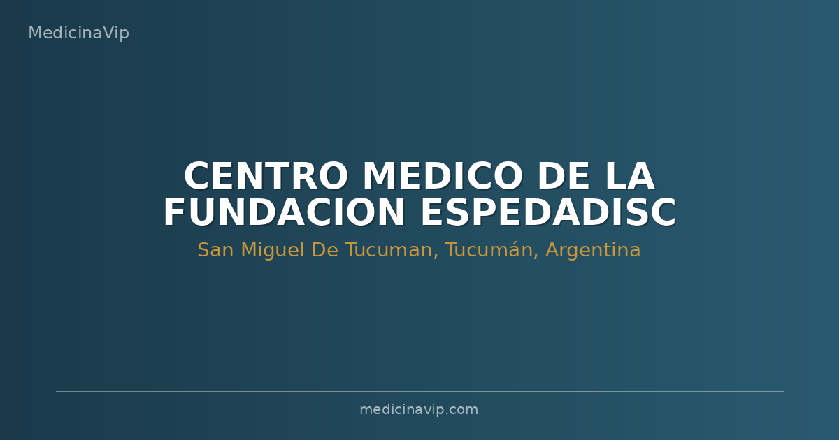 CENTRO MEDICO DE LA FUNDACION ESPEDADISC