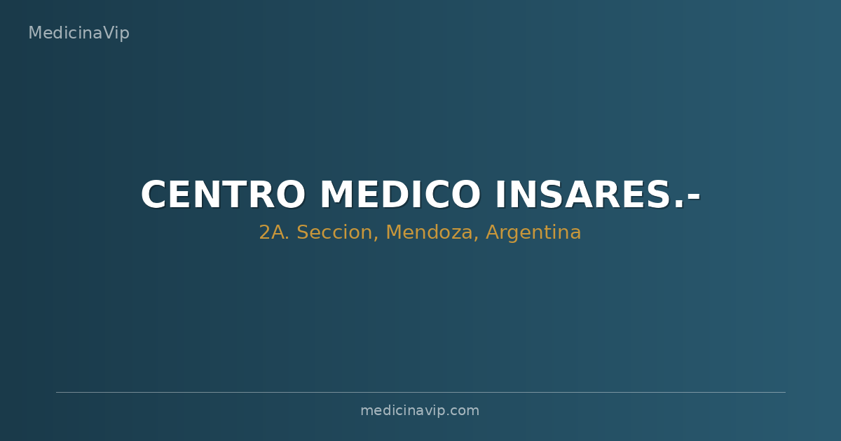 CENTRO MEDICO INSARES.-
