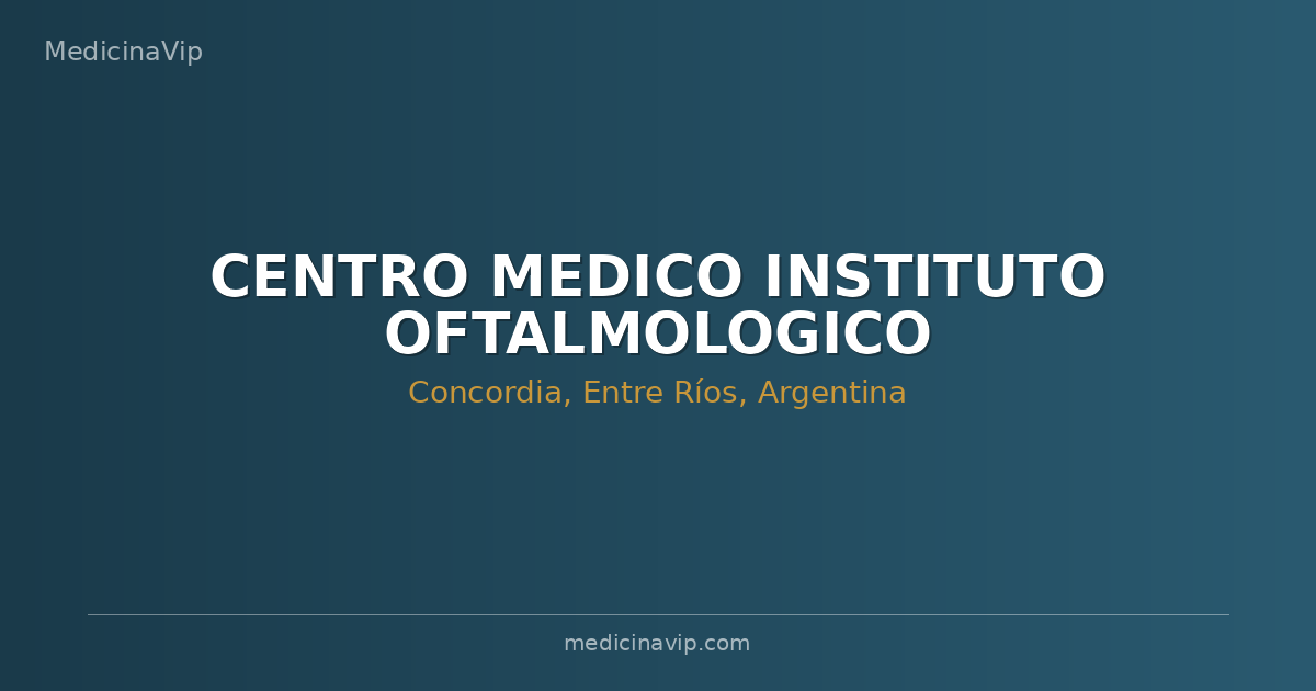 CENTRO MEDICO INSTITUTO OFTALMOLOGICO