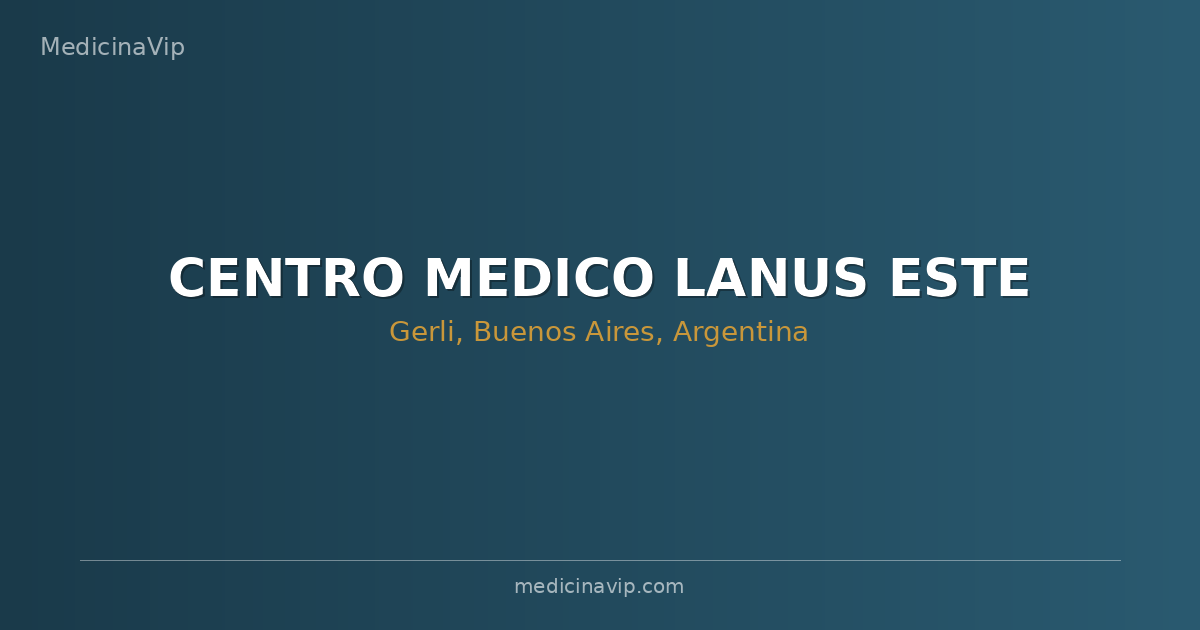 CENTRO MEDICO LANUS ESTE
