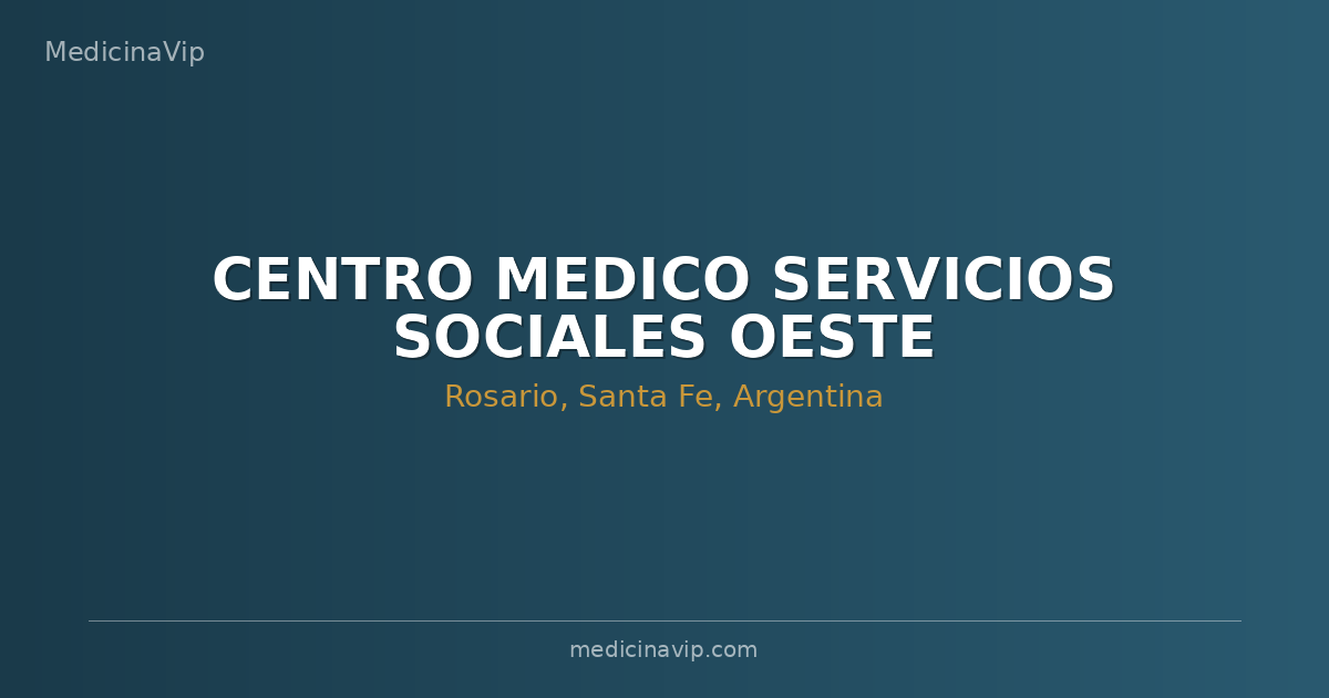 CENTRO MEDICO SERVICIOS SOCIALES OESTE