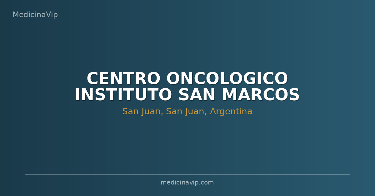 CENTRO ONCOLOGICO INSTITUTO SAN MARCOS