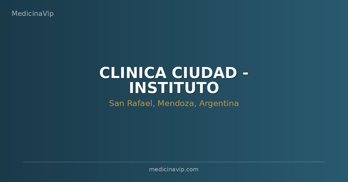 CLINICA CIUDAD - INSTITUTO OFTALMOLOGICO.-