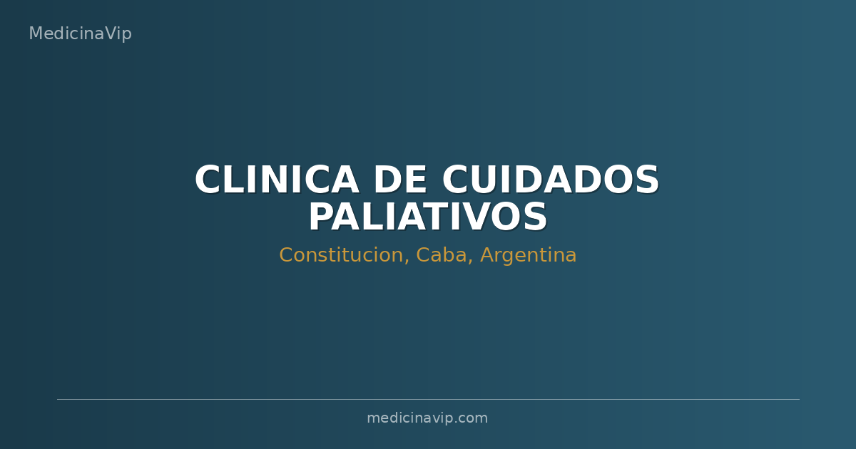 CLINICA DE CUIDADOS PALIATIVOS