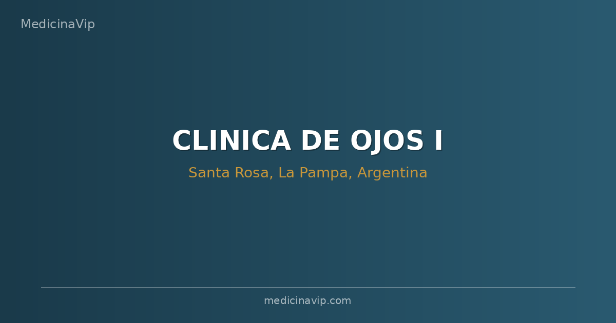 CLINICA DE OJOS I