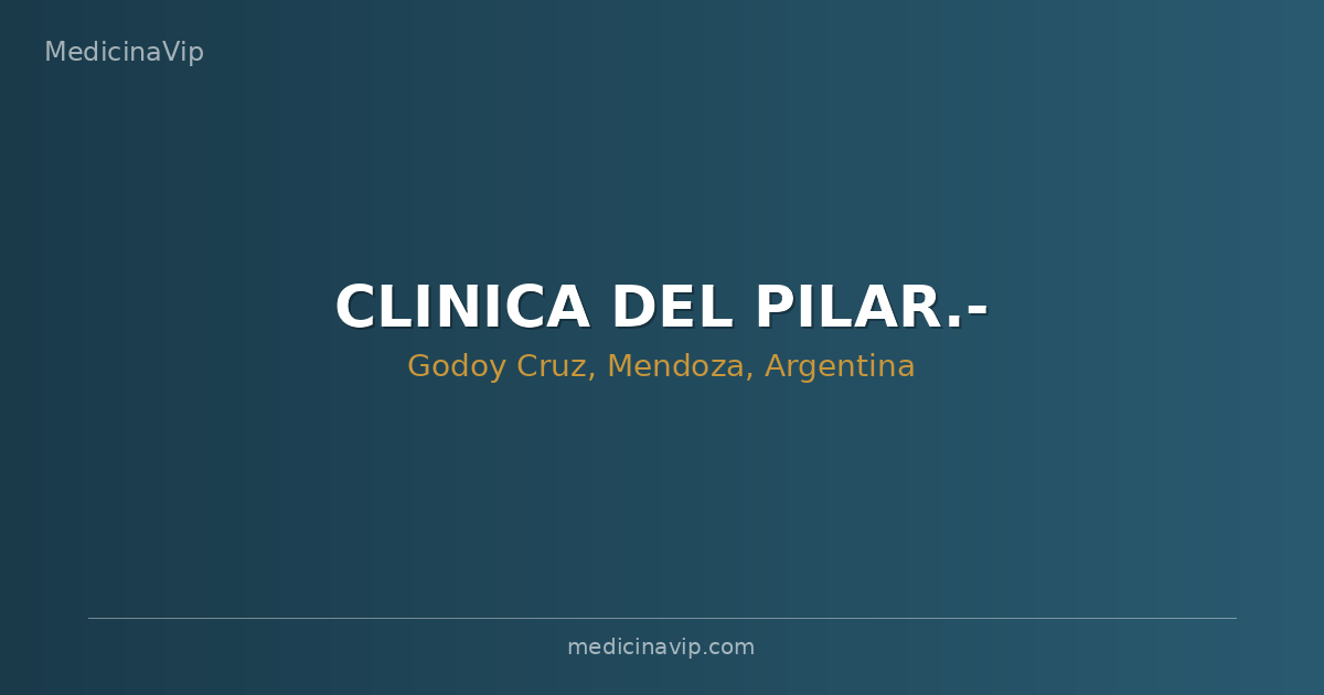 CLINICA DEL PILAR.-