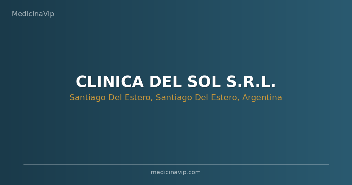 CLINICA DEL SOL S.R.L.