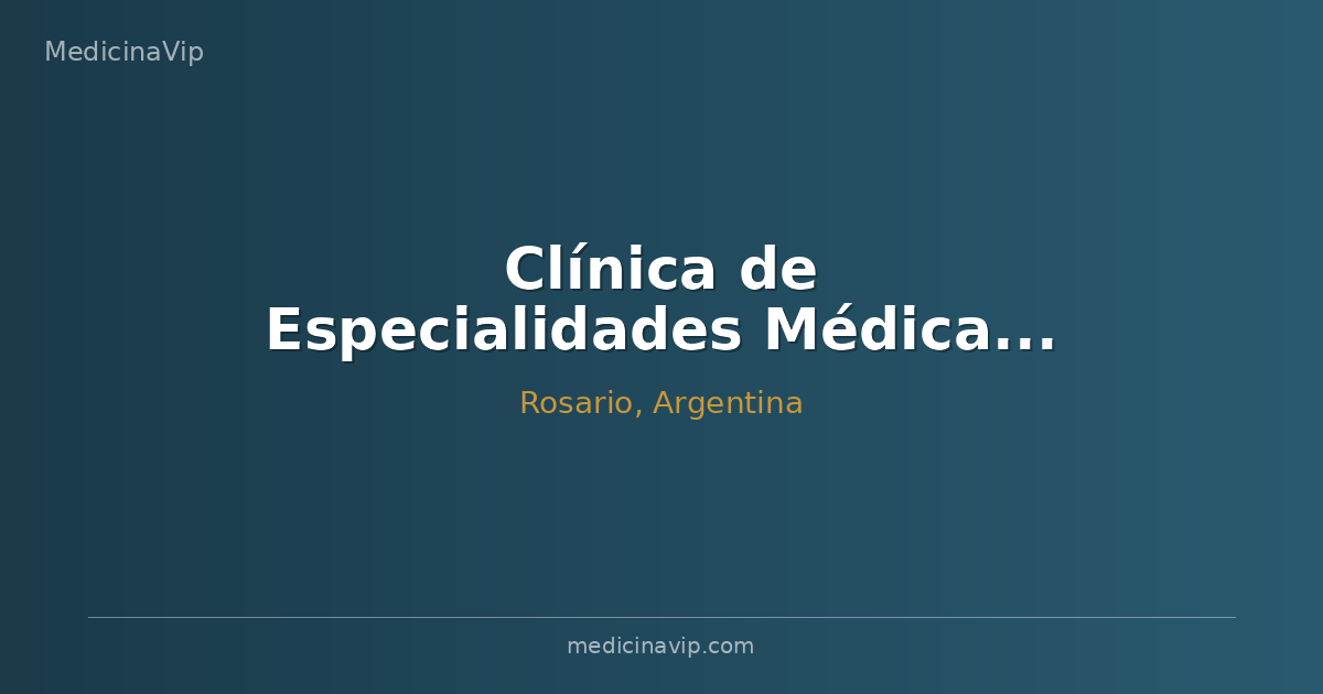 Clínica de Especialidades Médicas Rosario