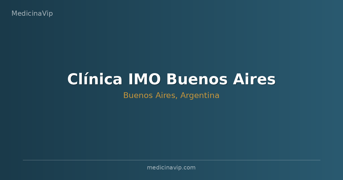 Clínica IMO Buenos Aires