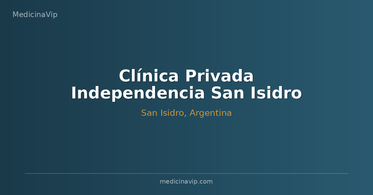 Clínica Privada Independencia San Isidro