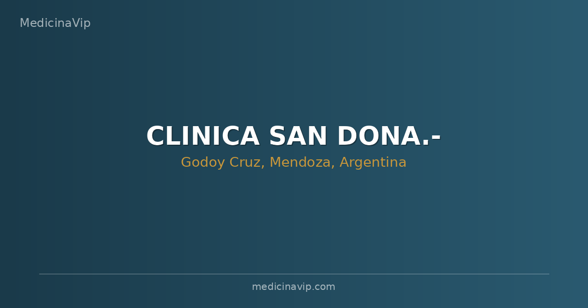 CLINICA SAN DONA.-
