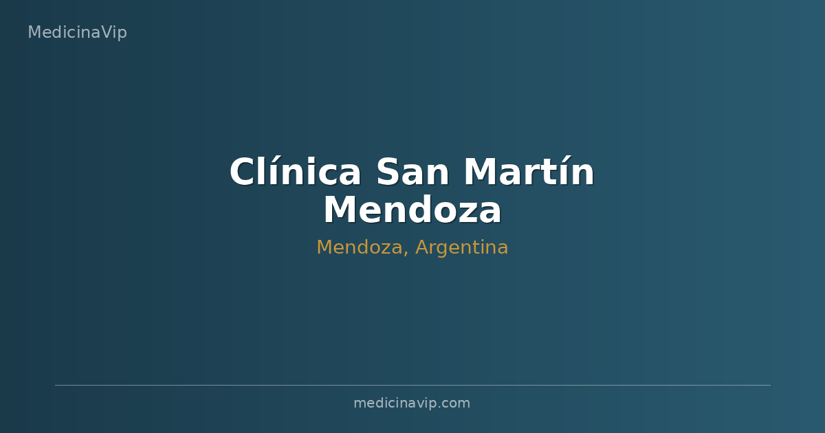 Clínica San Martín Mendoza