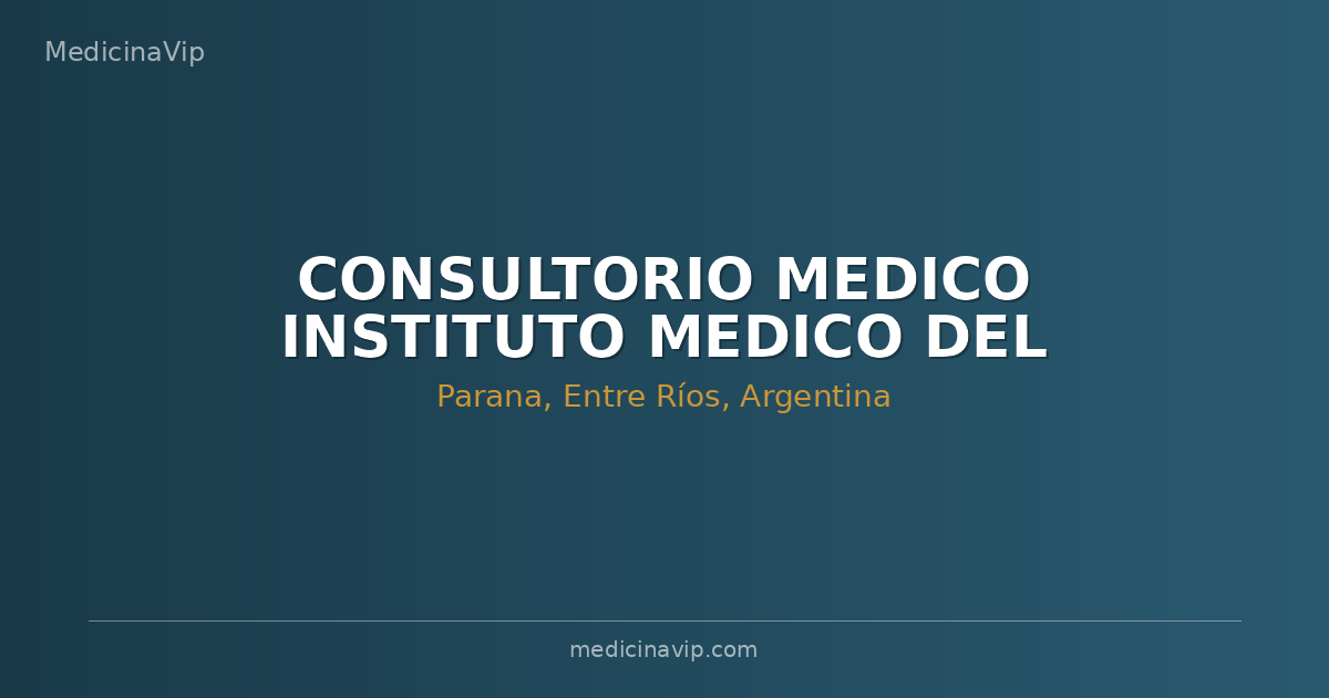CONSULTORIO MEDICO INSTITUTO MEDICO DEL PARQUE