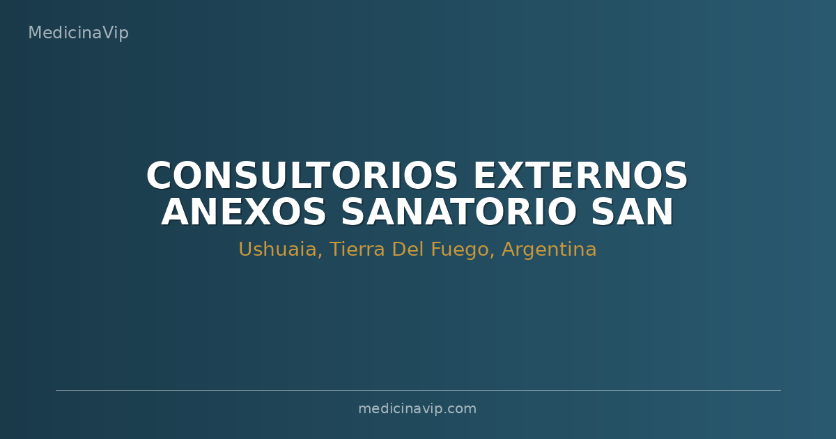 CONSULTORIOS EXTERNOS ANEXOS SANATORIO SAN JORGE