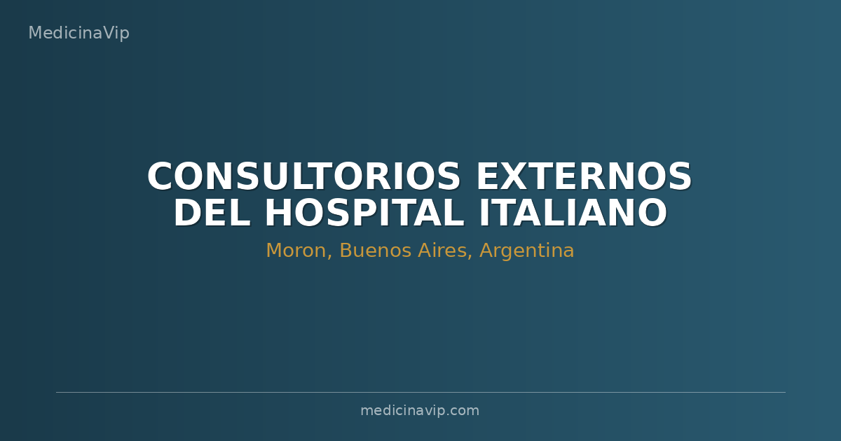 CONSULTORIOS EXTERNOS DEL HOSPITAL ITALIANO