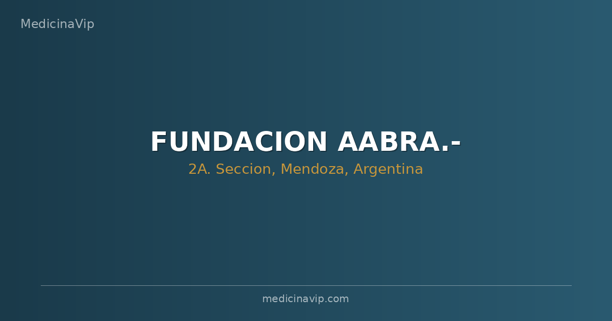 FUNDACION AABRA.-