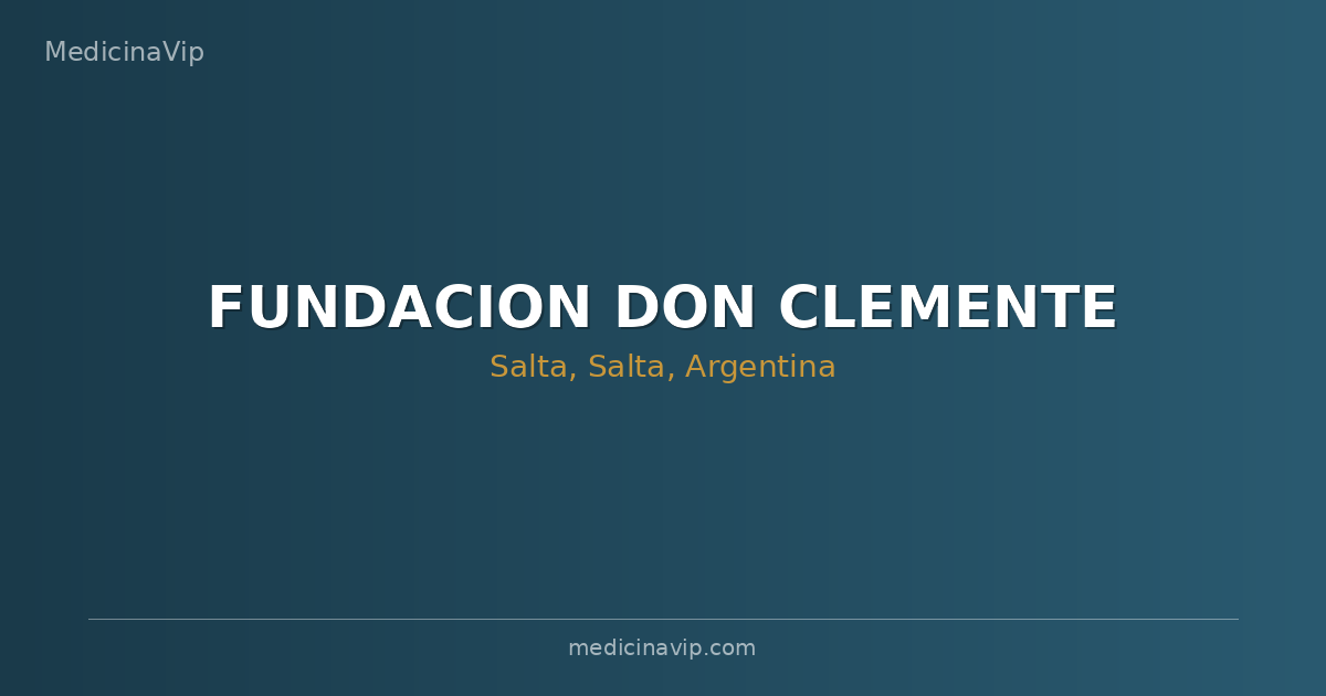 FUNDACION DON CLEMENTE