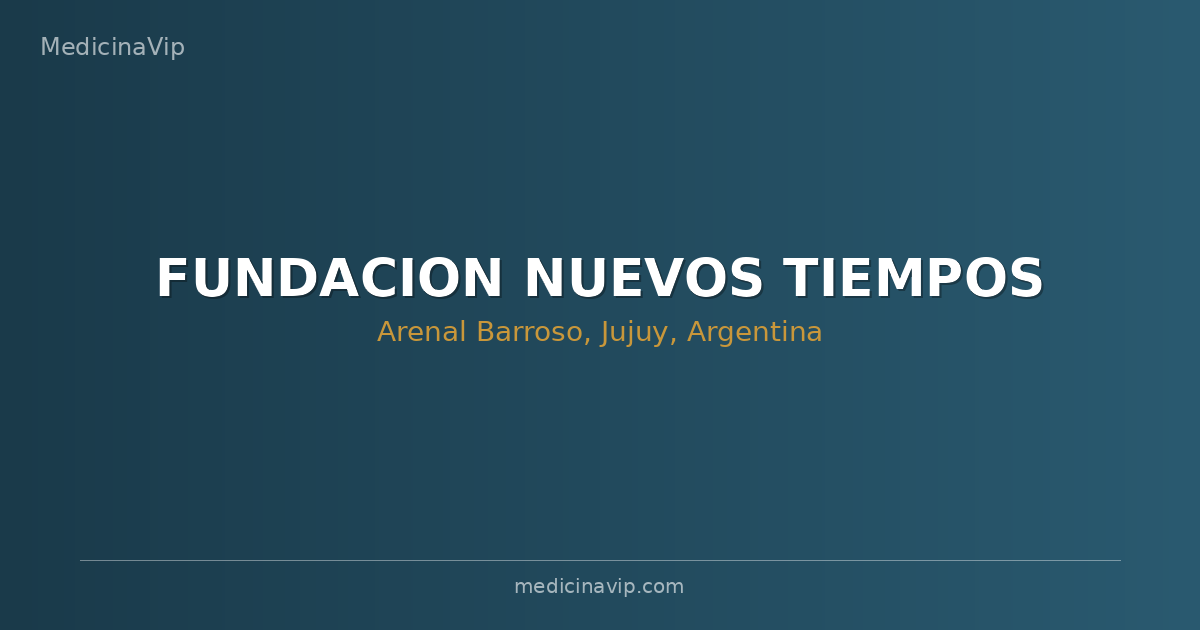 FUNDACION NUEVOS TIEMPOS