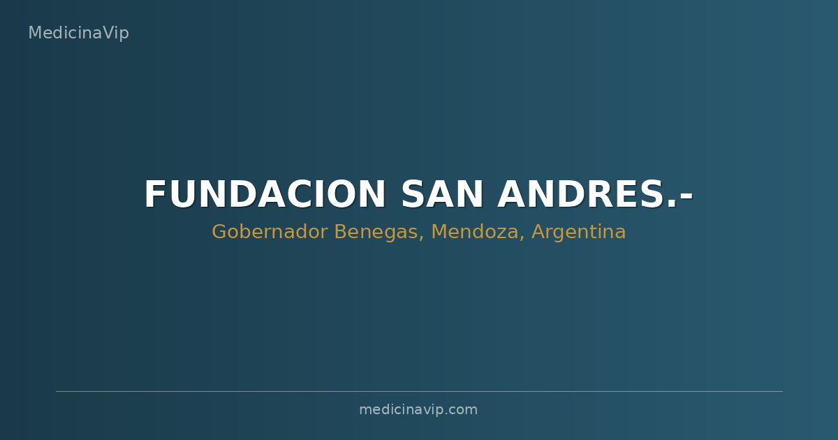 FUNDACION SAN ANDRES.-