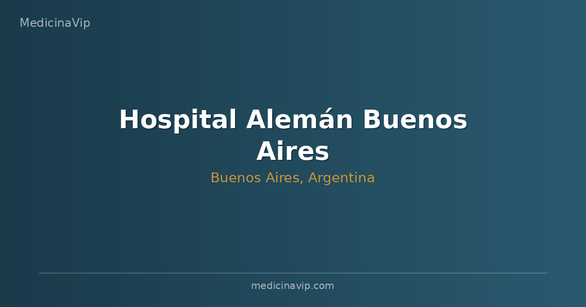 Hospital Alemán Buenos Aires