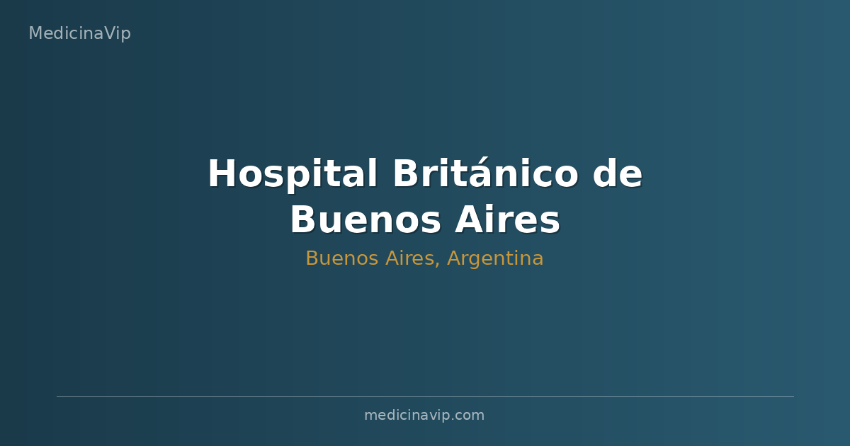 Hospital Británico de Buenos Aires