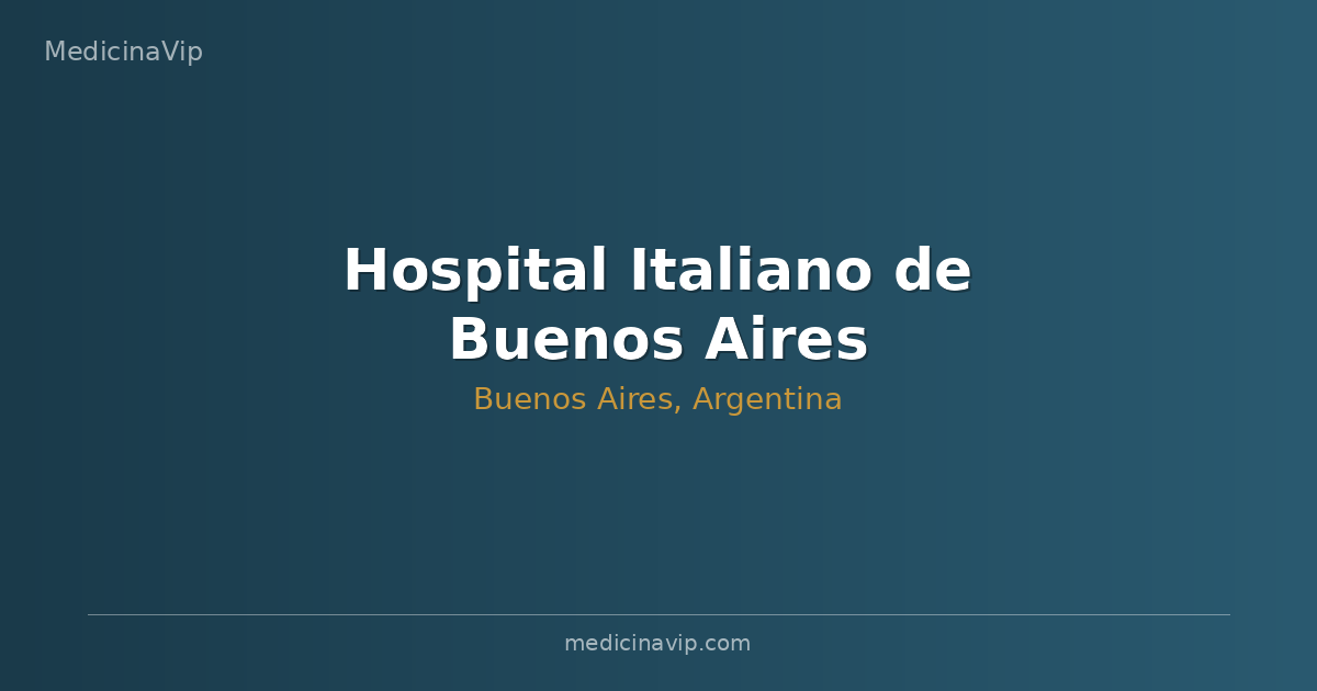 Hospital Italiano de Buenos Aires