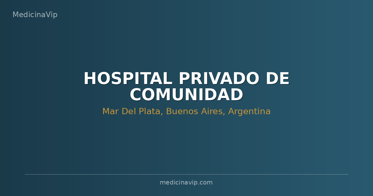 HOSPITAL PRIVADO DE COMUNIDAD
