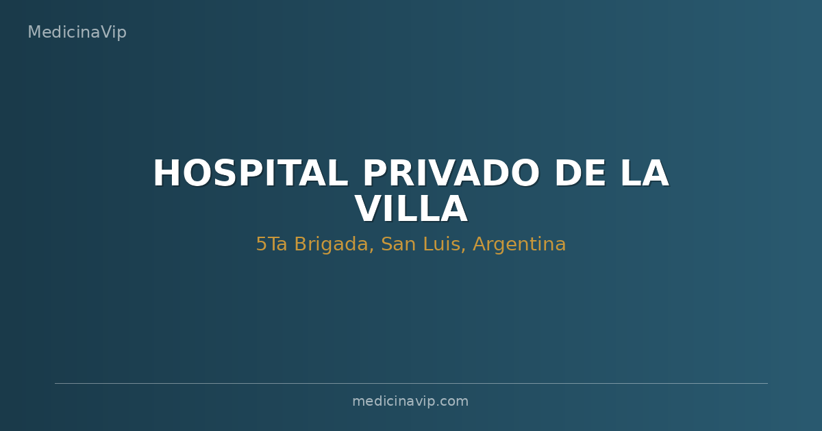 HOSPITAL PRIVADO DE LA VILLA