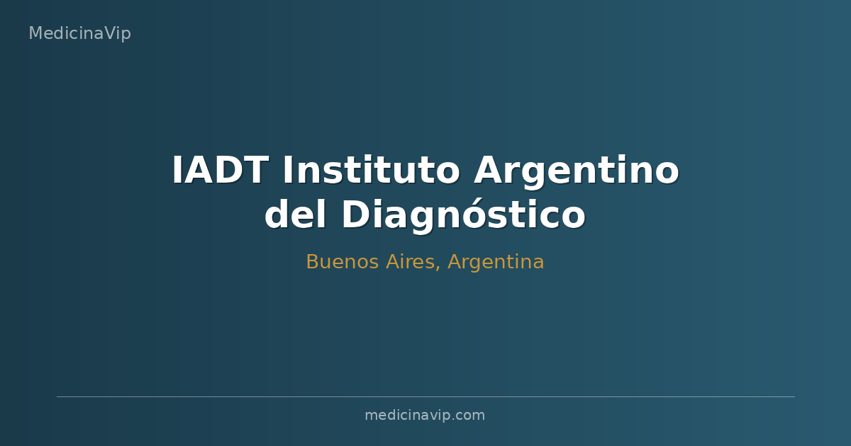 IADT Instituto Argentino del Diagnóstico