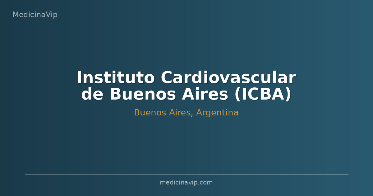 Instituto Cardiovascular de Buenos Aires (ICBA)