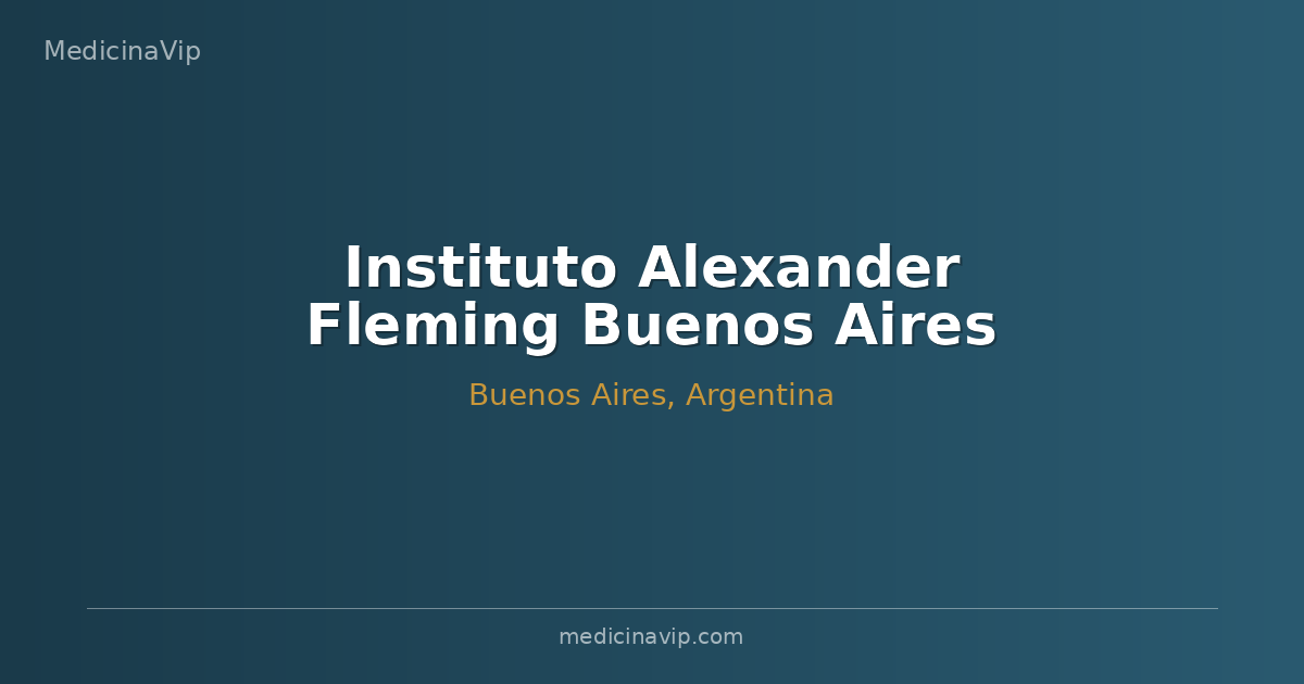 Instituto Alexander Fleming Buenos Aires
