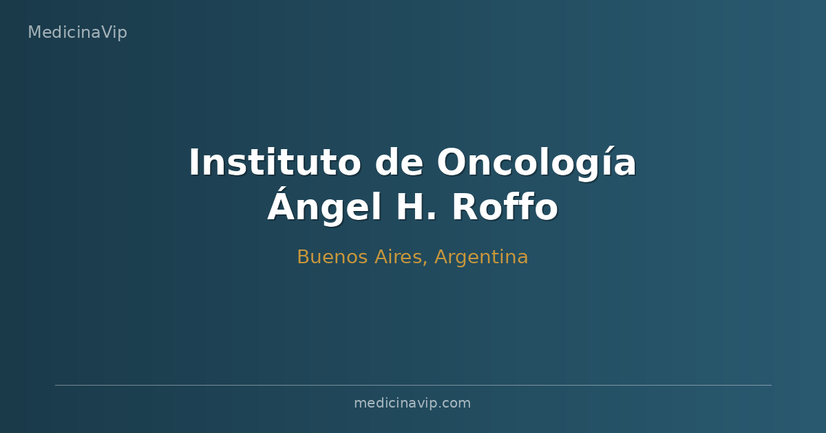 Instituto de Oncología Ángel H. Roffo