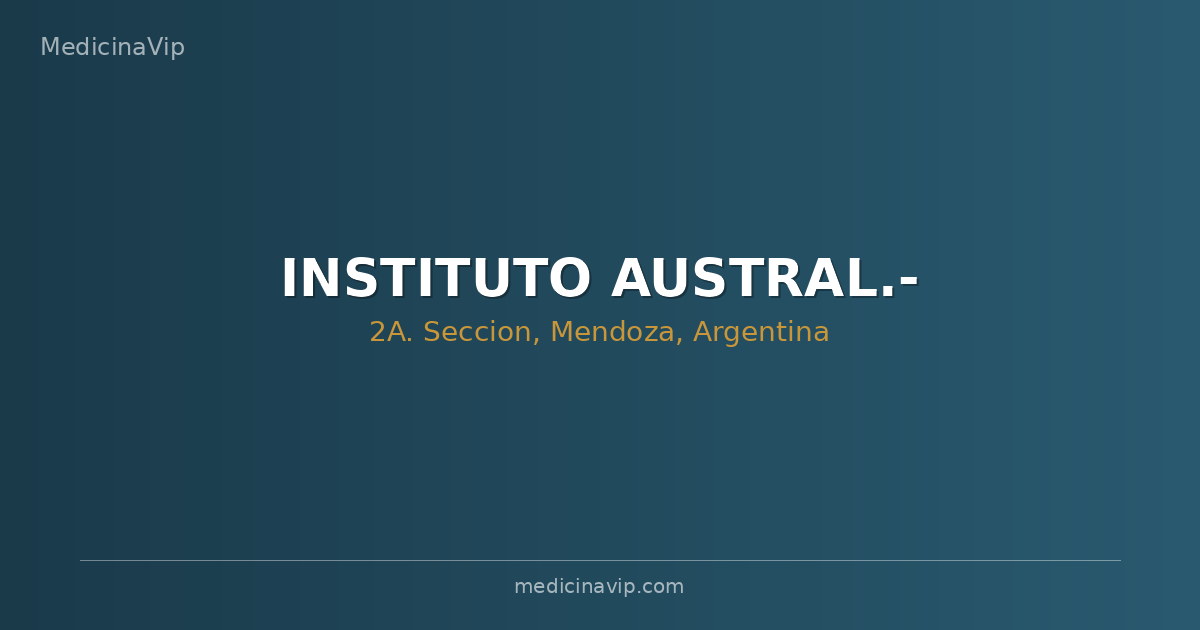INSTITUTO AUSTRAL.-