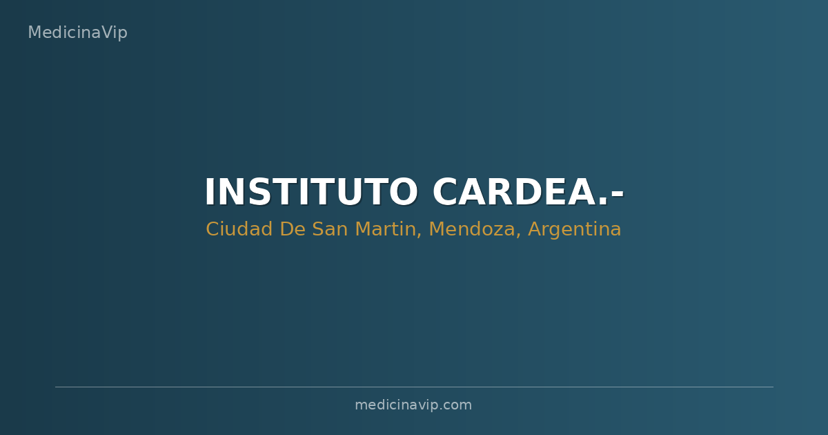 INSTITUTO CARDEA.-