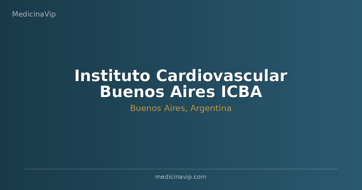 Instituto Cardiovascular Buenos Aires ICBA
