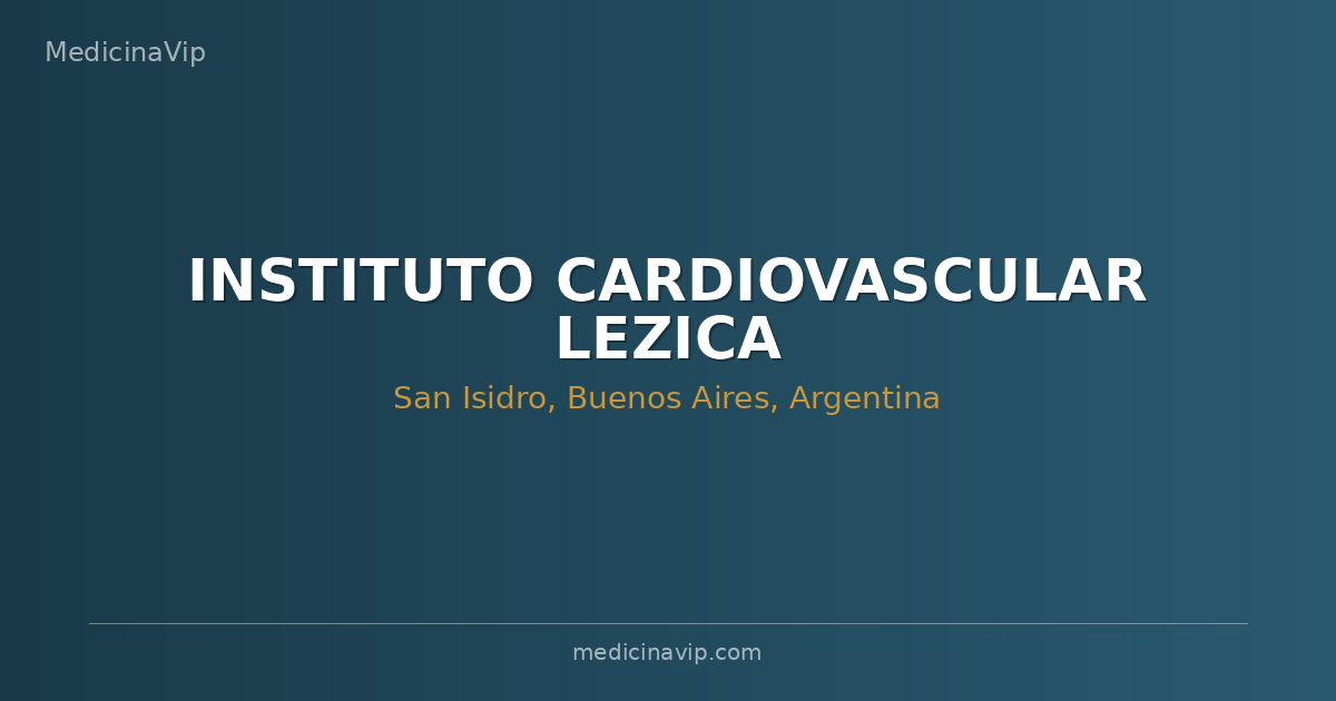INSTITUTO CARDIOVASCULAR LEZICA