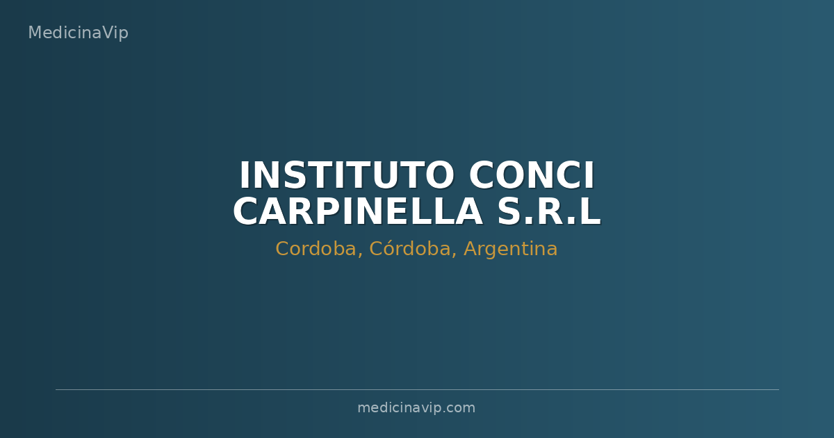 INSTITUTO CONCI CARPINELLA  S.R.L