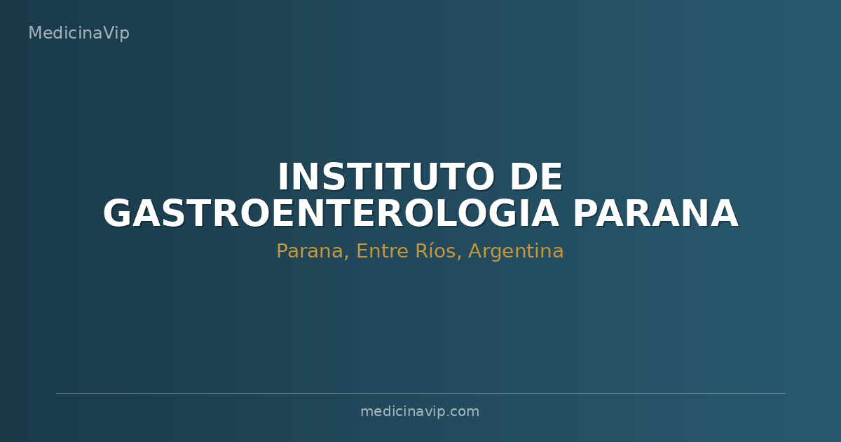INSTITUTO DE GASTROENTEROLOGIA PARANA
