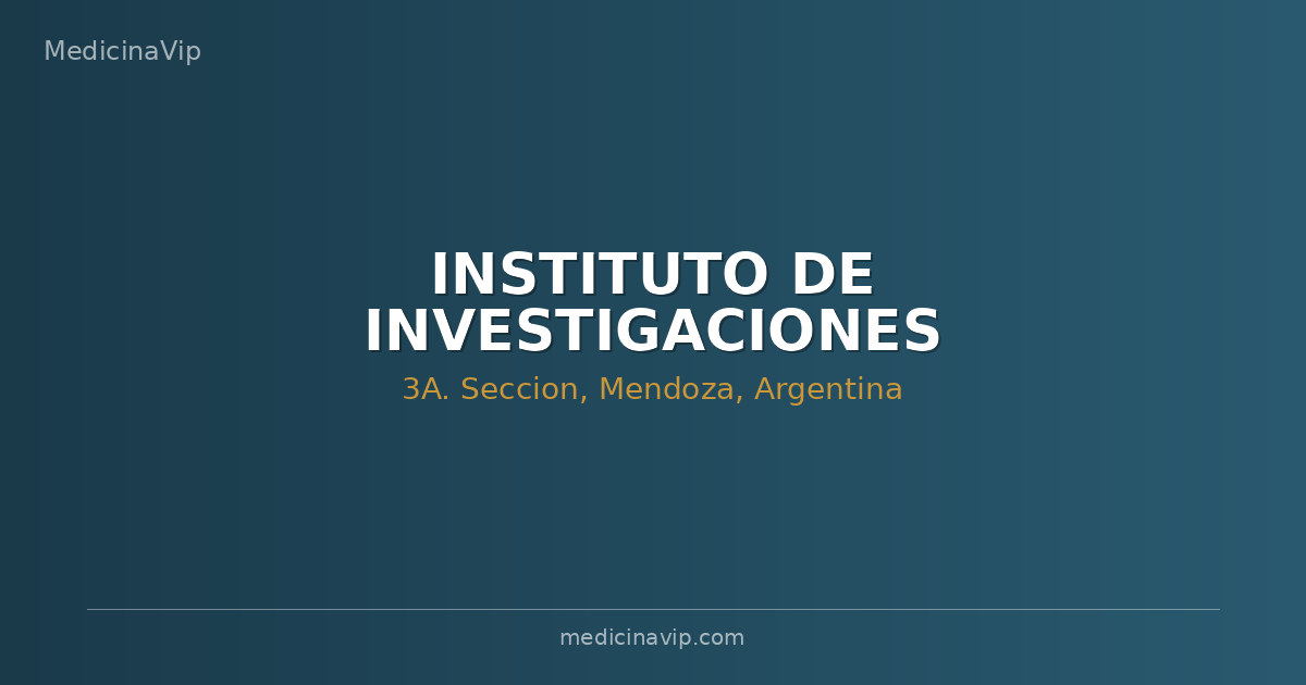 INSTITUTO DE INVESTIGACIONES RESPIRATORIAS.-
