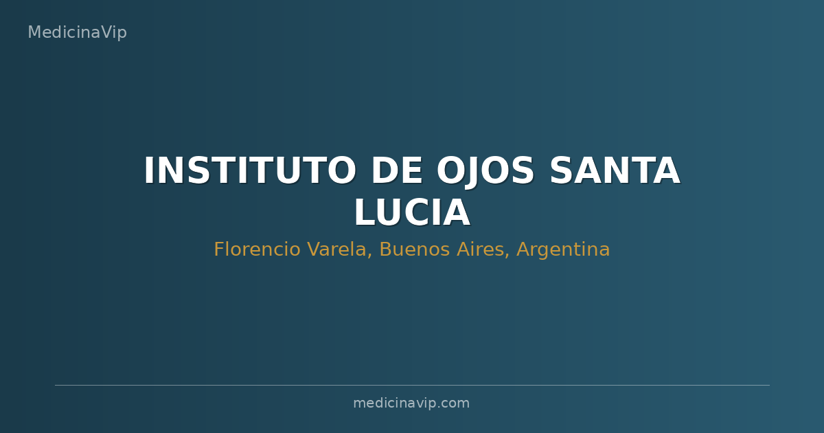 INSTITUTO DE OJOS SANTA LUCIA