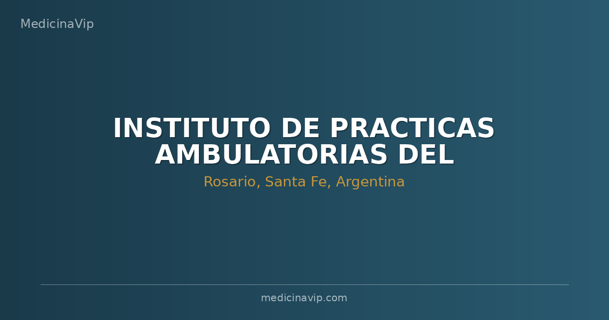 INSTITUTO DE PRACTICAS AMBULATORIAS DEL SANATORIO DE LA MUJER