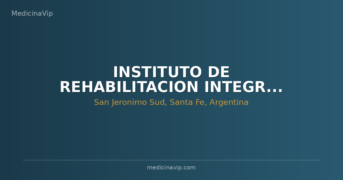 INSTITUTO DE REHABILITACION INTEGRAL APREPA