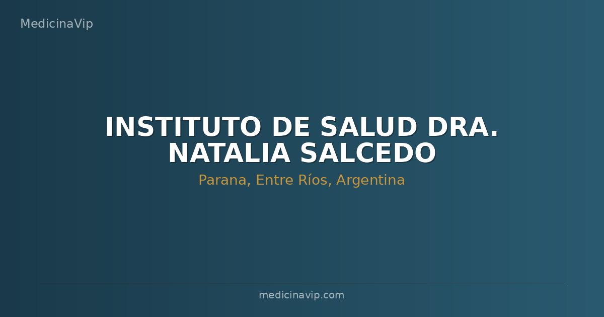 INSTITUTO DE SALUD DRA. NATALIA SALCEDO