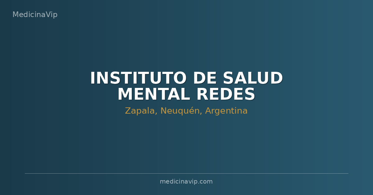 INSTITUTO DE SALUD MENTAL REDES