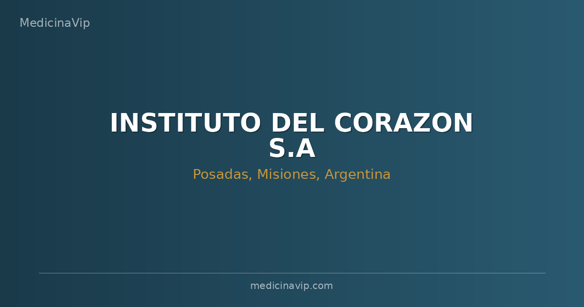 INSTITUTO DEL CORAZON S.A