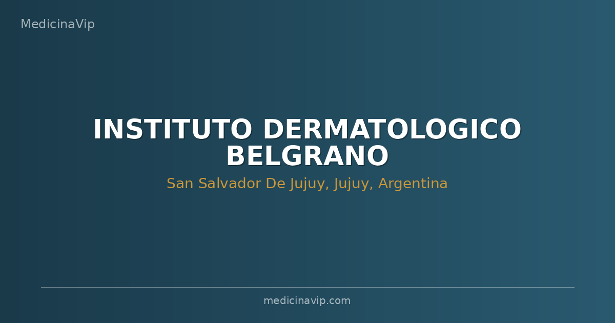 INSTITUTO DERMATOLOGICO BELGRANO